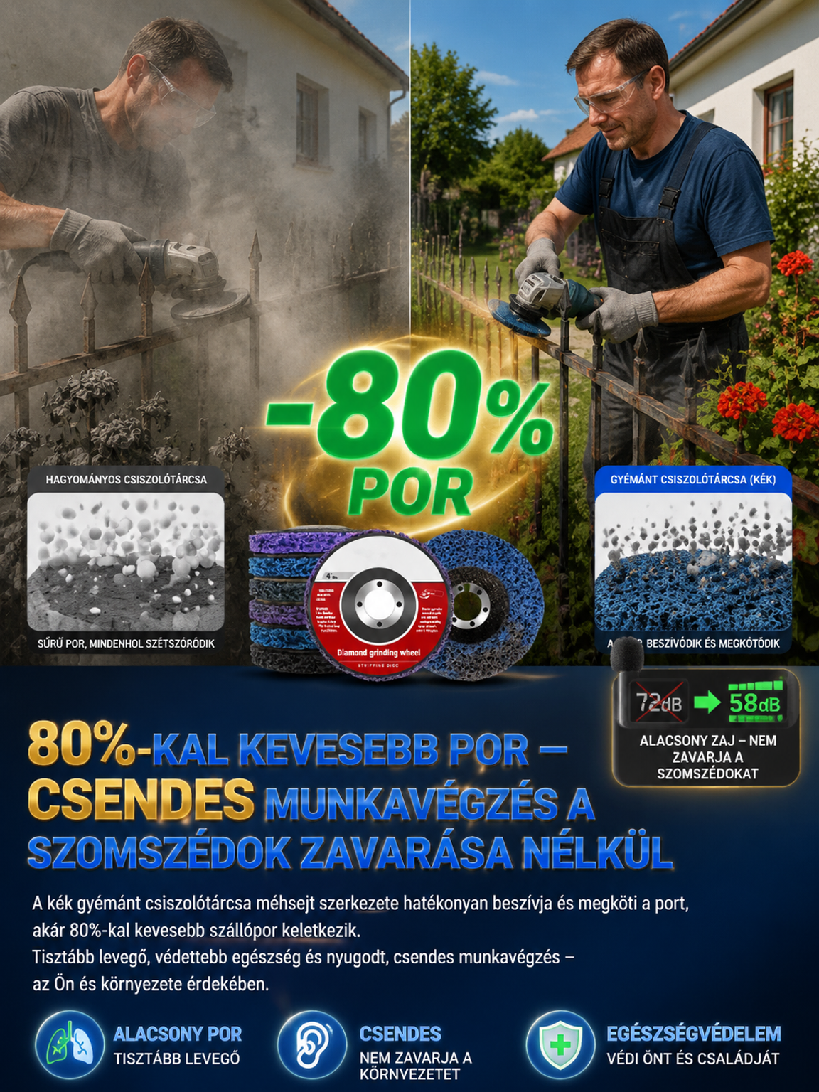 Prémium Sarokcsiszoló Korong (Utánvét + 50% Akció)
