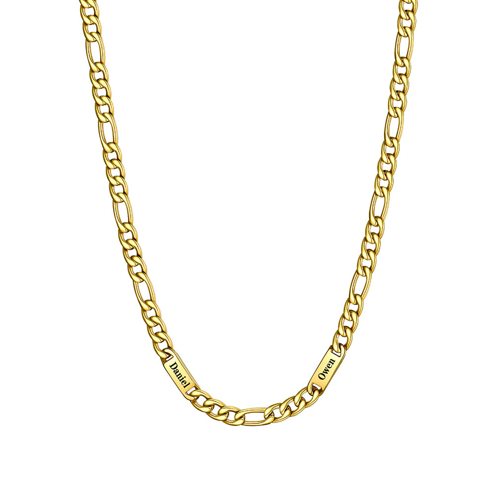 1-6 Name Cuban Chain Necklace 5/7/9MM