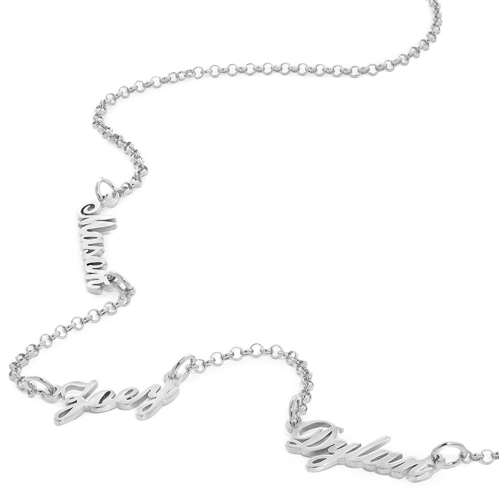 Mother's Day Gift Diamond Multiple Name Necklace Chain