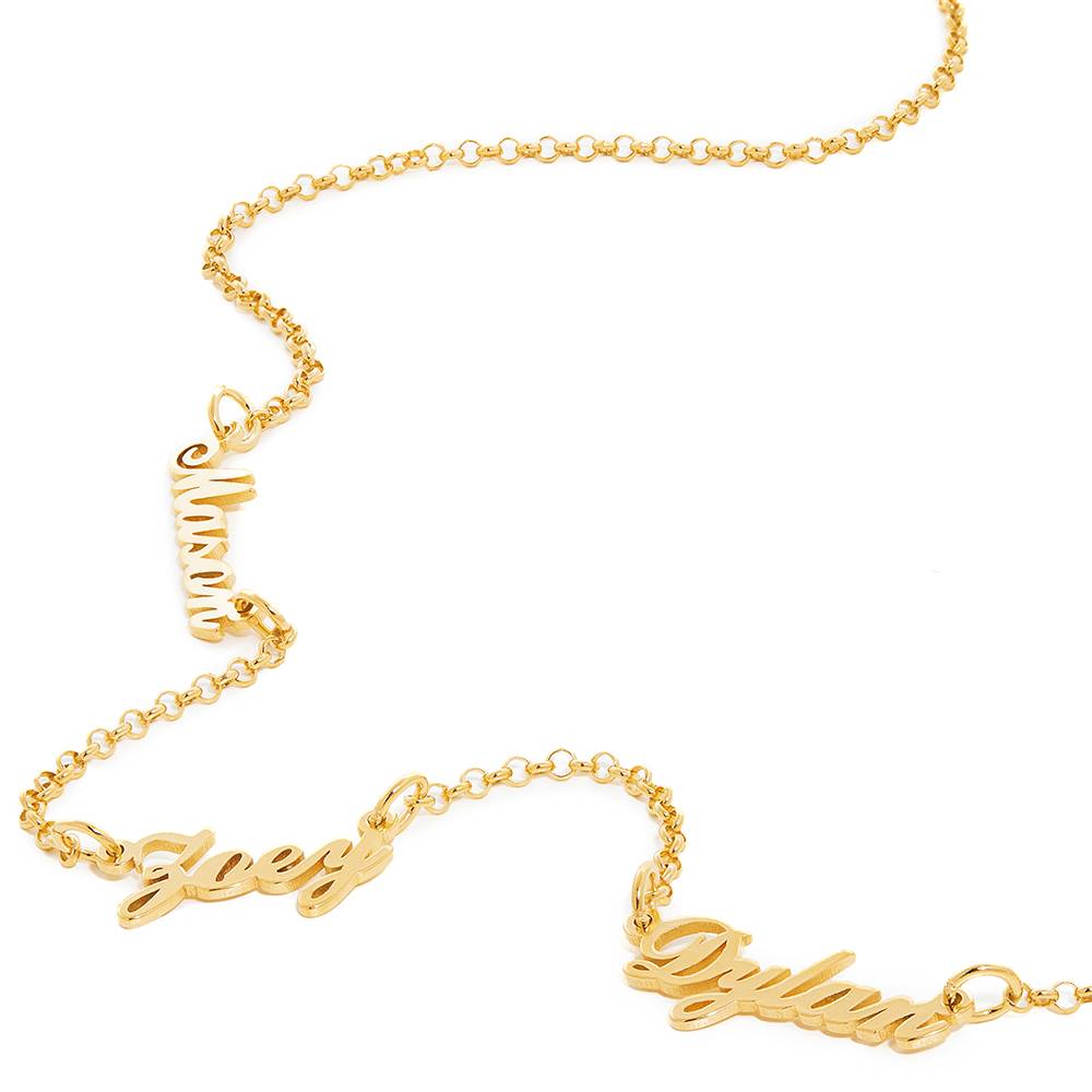 Mother's Day Gift Diamond Multiple Name Necklace Chain