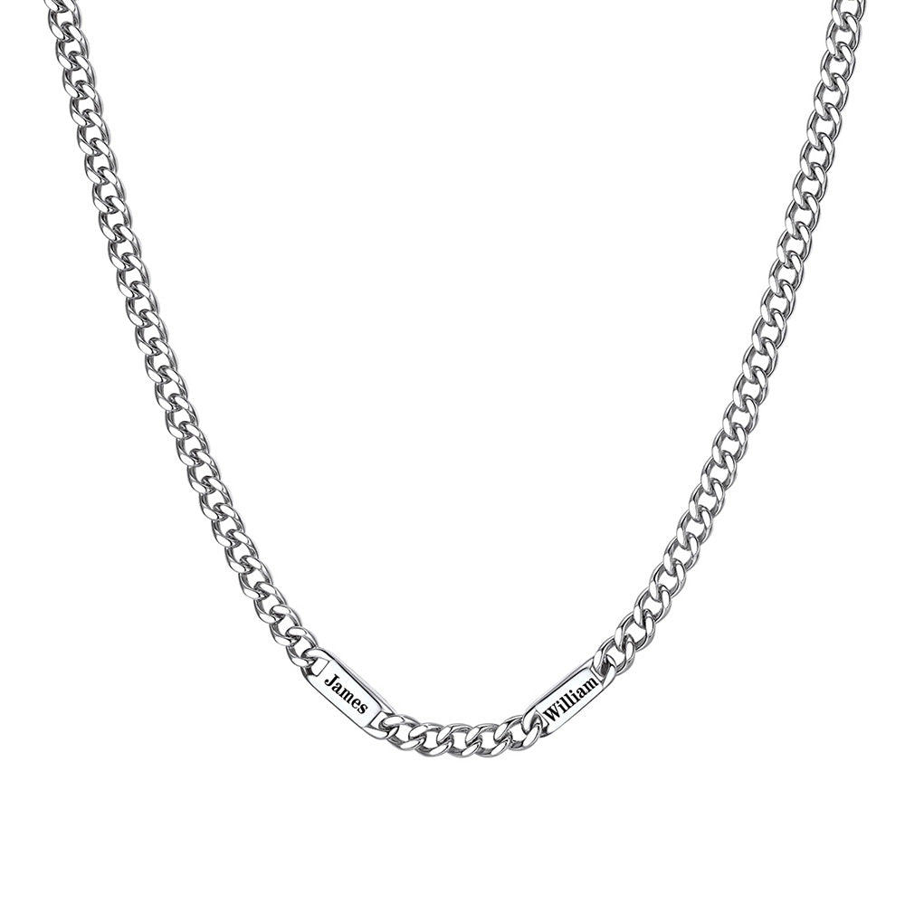 1-6 Name Cuban Chain Necklace 5/7/9MM