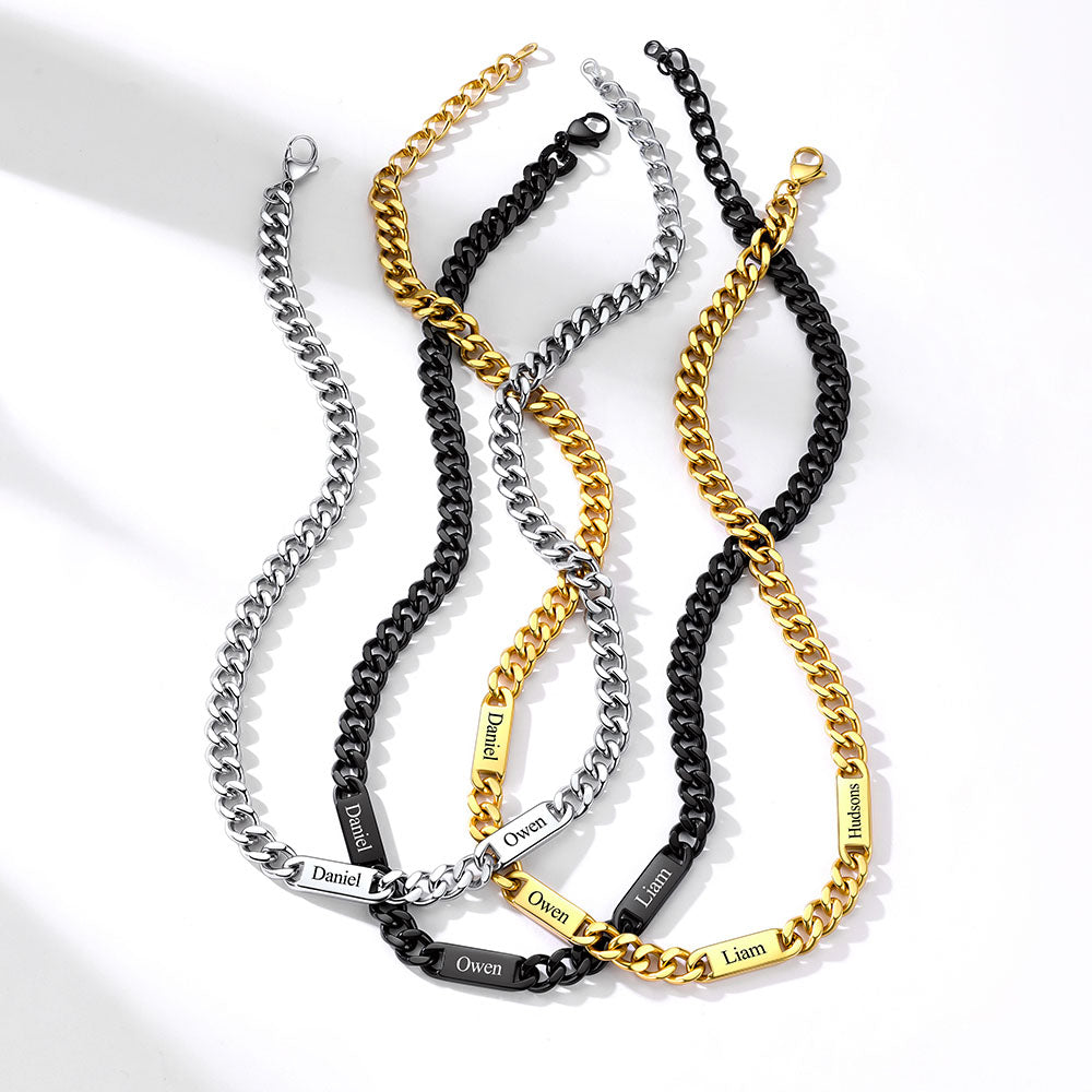1-6 Name Cuban Chain Necklace 5/7/9MM