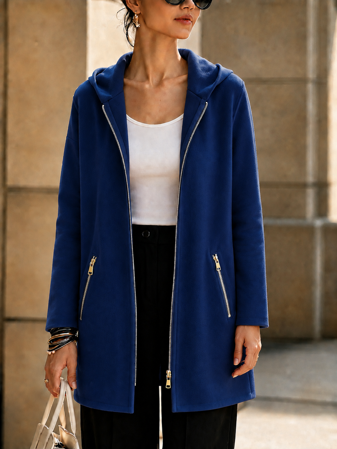CLEARANCE SALE🔥 Zipper Long Sleeve Hooded Jacket