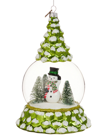 Christmas Tree Snowglobe Ornament (2-Styles)-Arttile