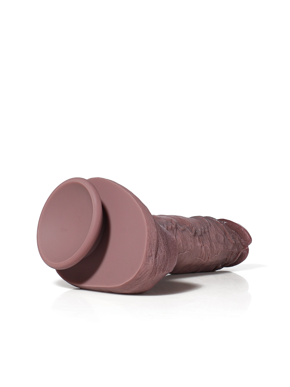 9.1" x 1.7" Most Realistic Soft Black Thick Dildo with  Raised Veins