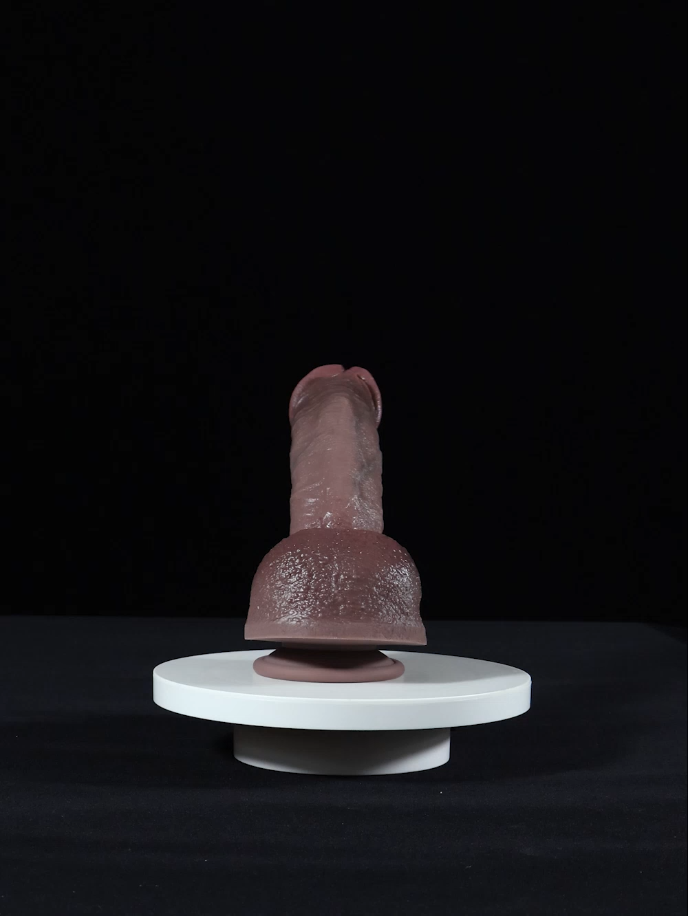 Jordan 9.8" x 1.7" Upward Curved 1:1 Replica Black Dildo