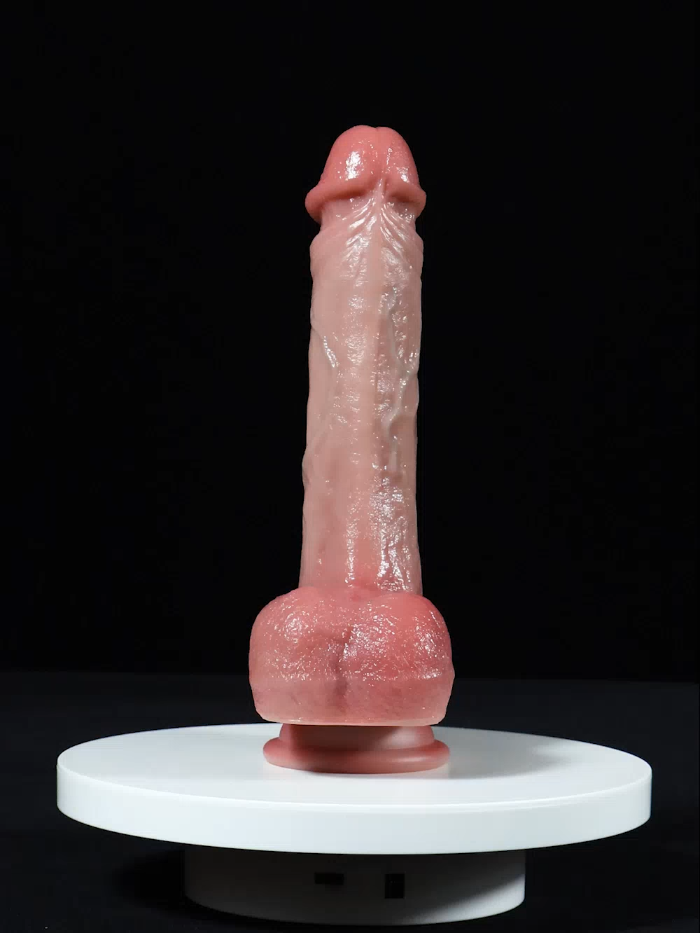 Thomas 8.9" x 1.4" Rabbit Thrusting Dildo with Realistic Silicone Texture & Multiple Modes