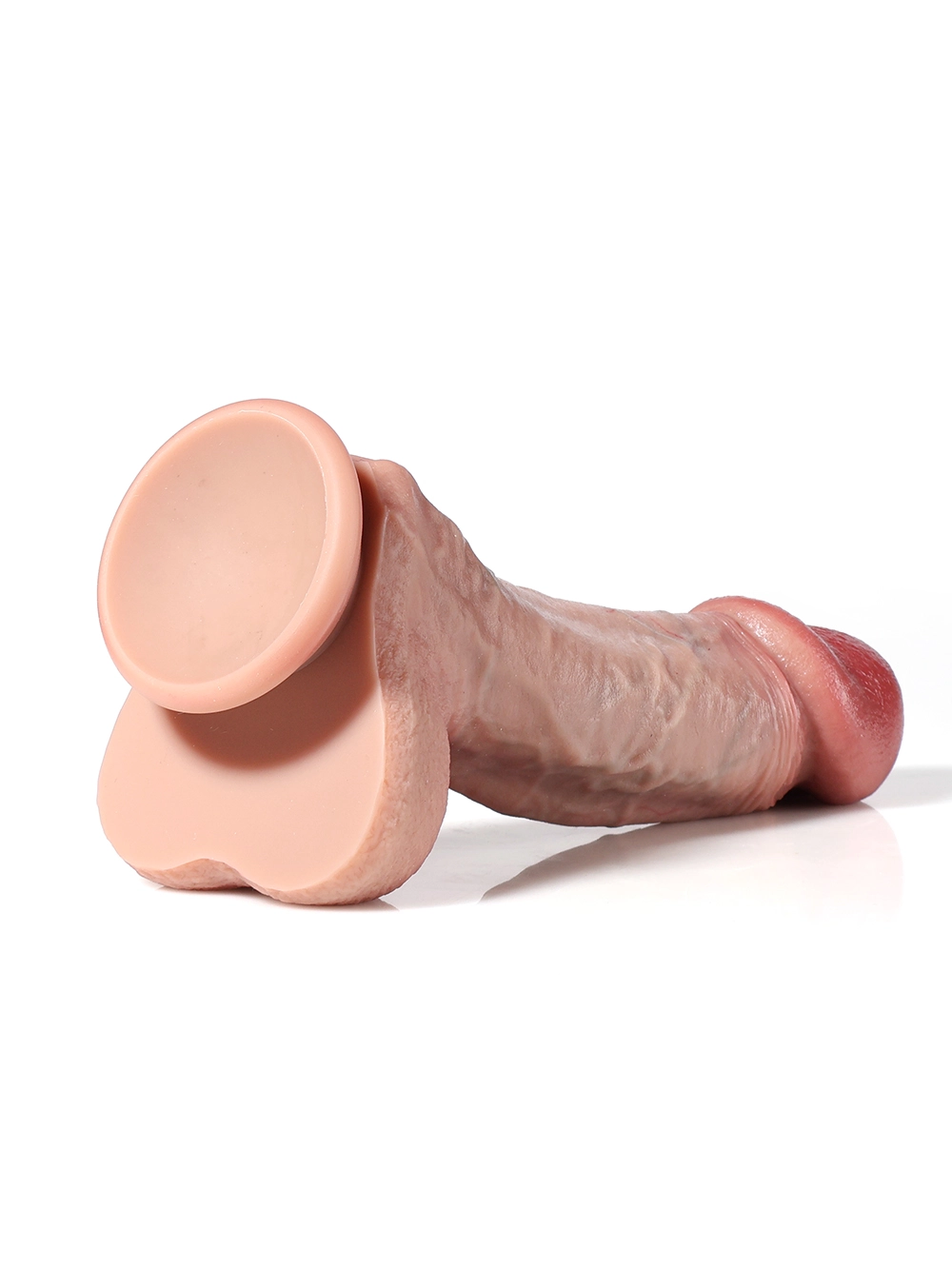 8.1" x 1.68" Real Touch Big Mushroom Head Glans Dildo