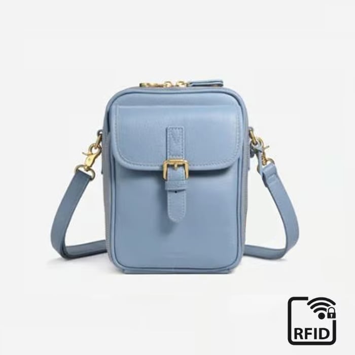 Crossbody Leather RFID Bag