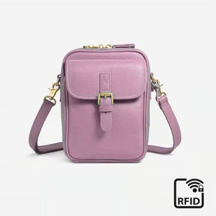 Crossbody Leather RFID Bag