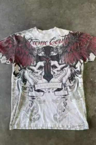 3D Print Y2K Gothic Men's T-shirt