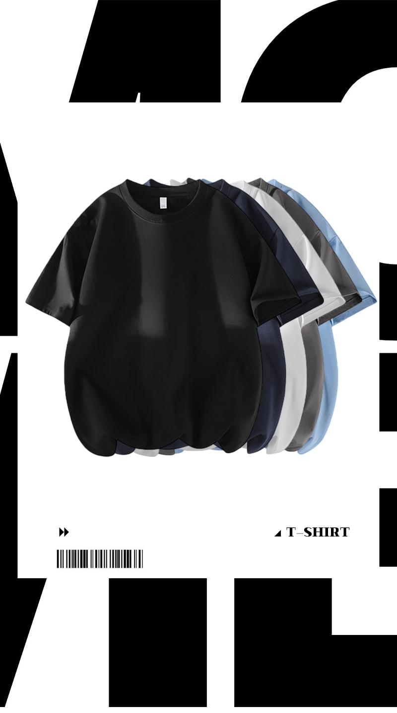 summervibes Men's 3PCS 100% cotton Crew Neck T-Shirts Set - Soft Loose Fit Navy Gray Black Tees for Casual Daily Wear Crewneck Classic