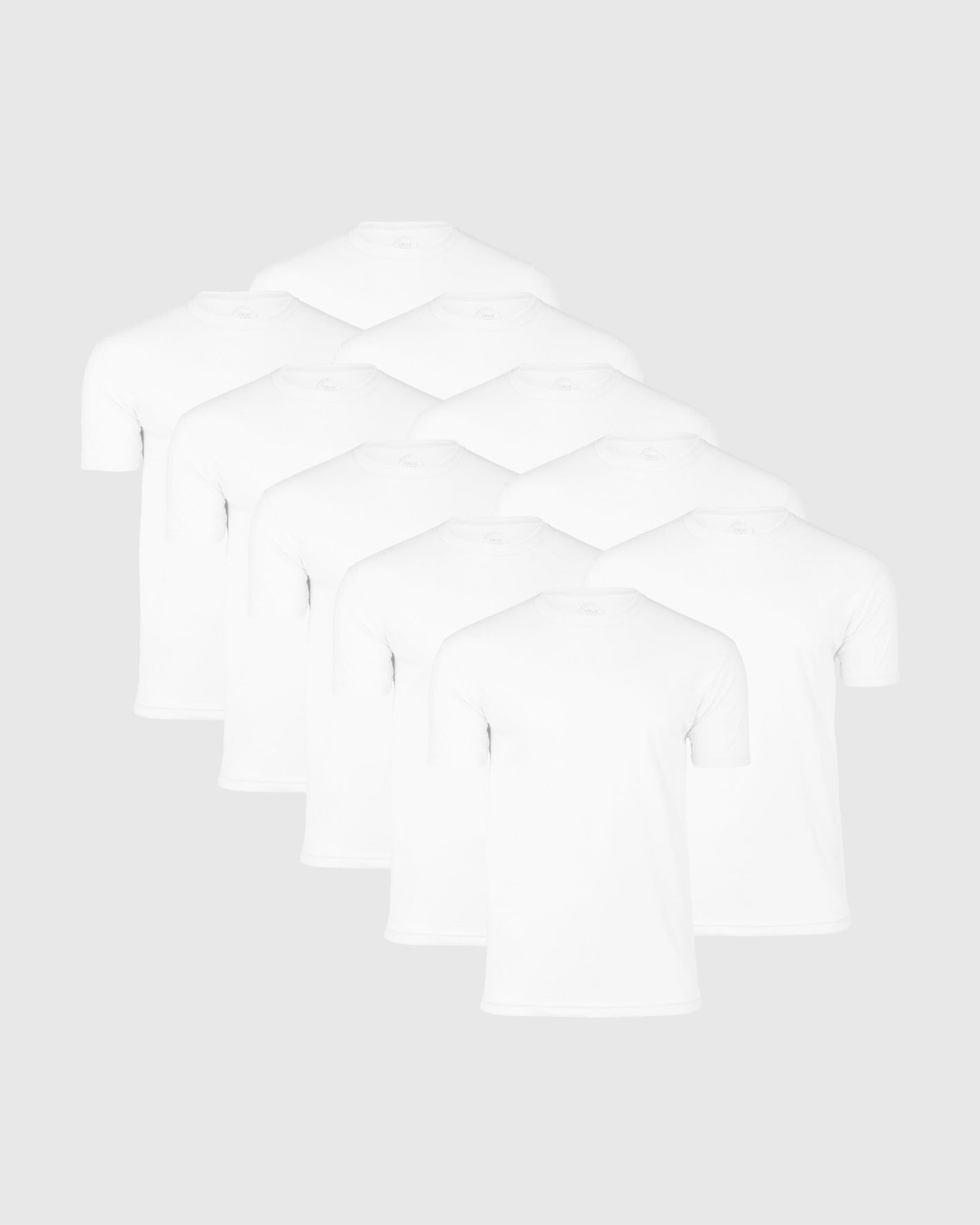 Men's Curved Hem Crew Neck T-Shirt
