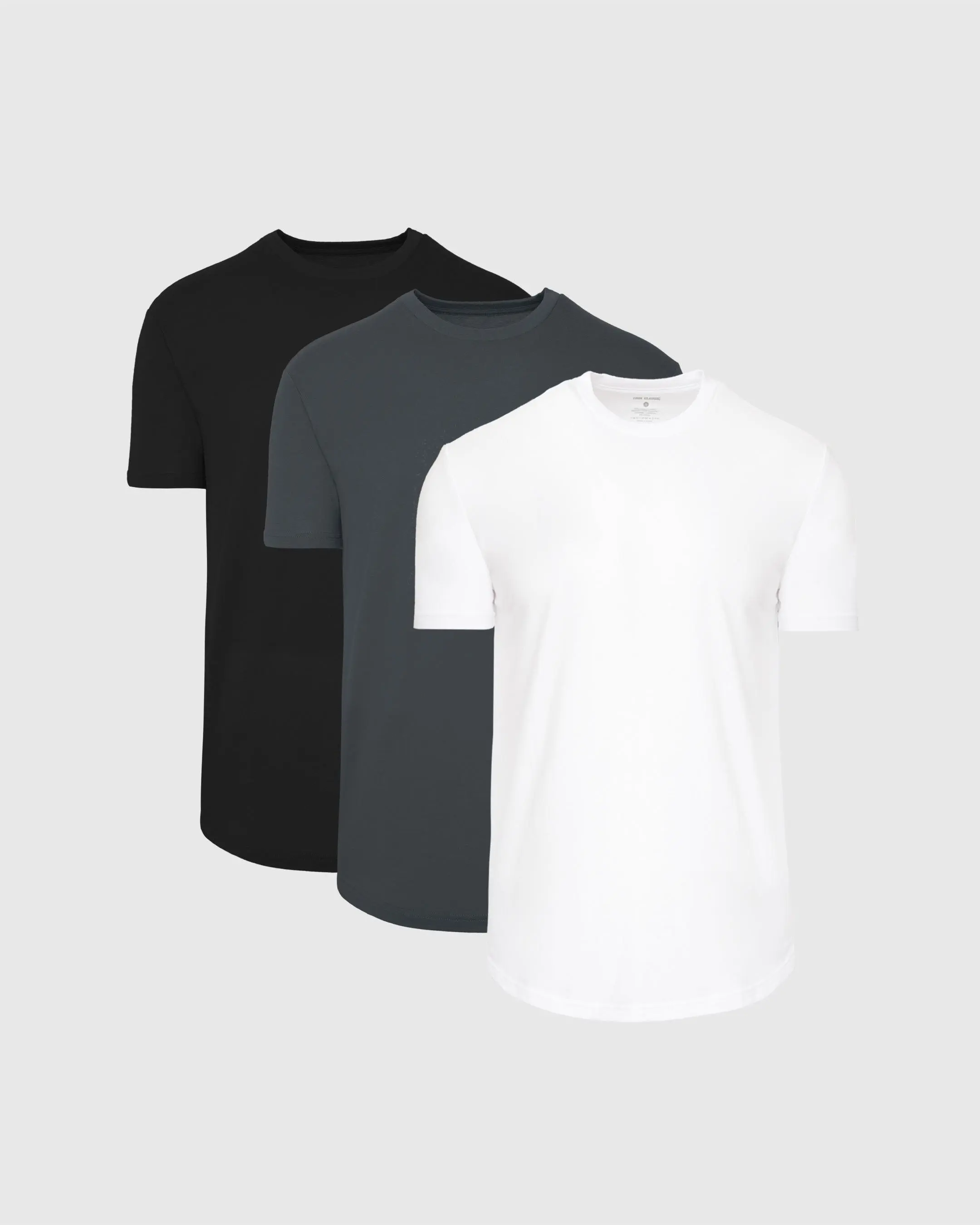 True Classic Men's Curved Hem Crew Neck T-Shirt