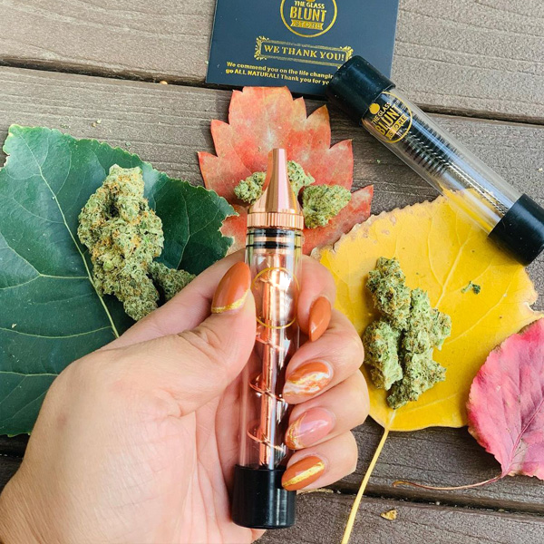 HOT SALE 49% OFF-Portable Easy-To-Clean Twisted Glass Blunt Pip