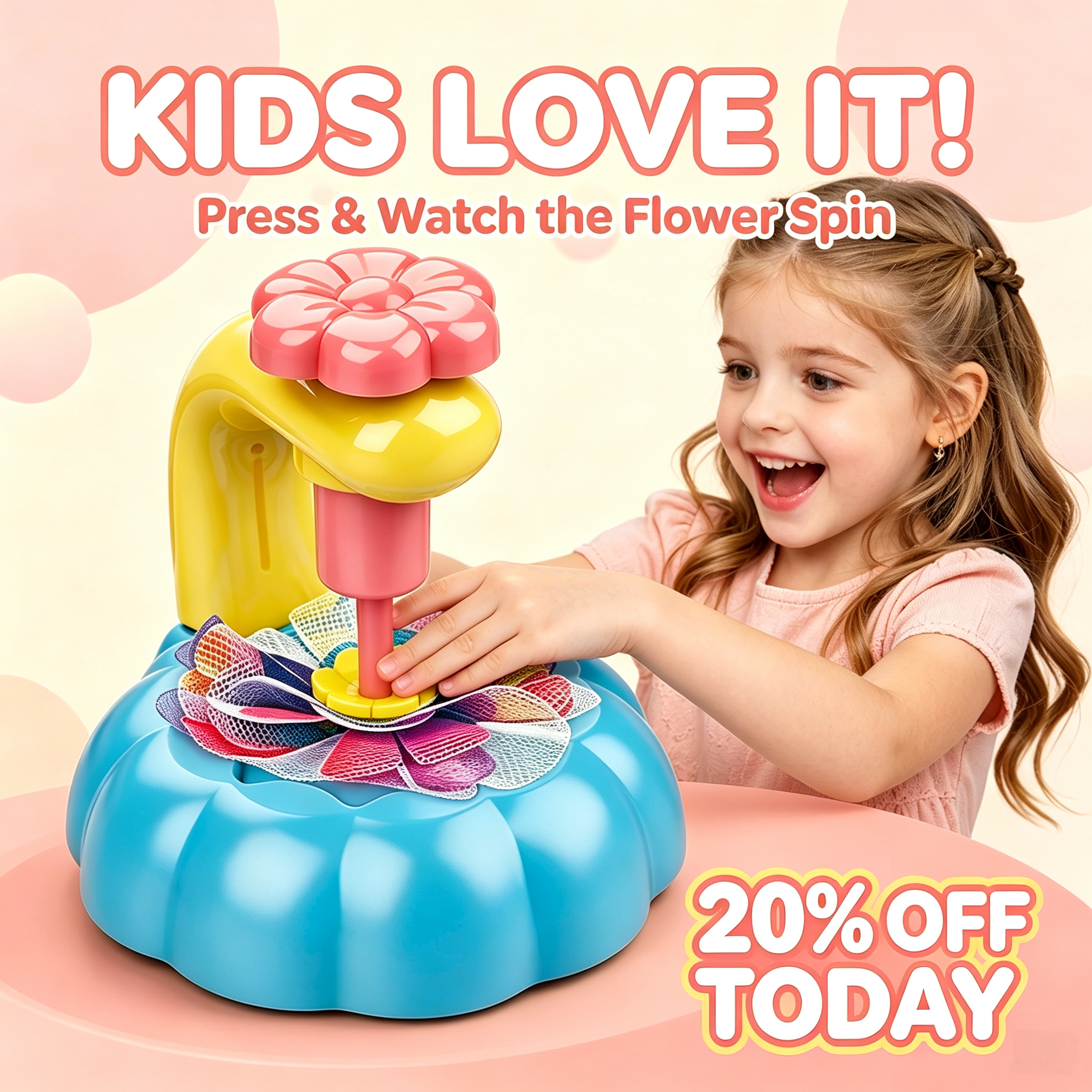Kids Flower Bouquet Making Kit with Press Machine – DIY Craft Set for Girls