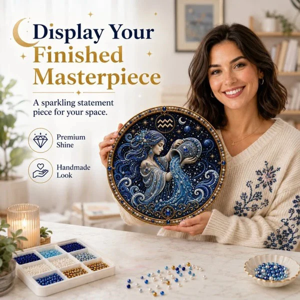 🔥 Last Day 49% OFF - 💎 12 Zodiac Signs Pearl Art Kit ♈💫 Bring Every Zodiac Sign to Life with Pearls