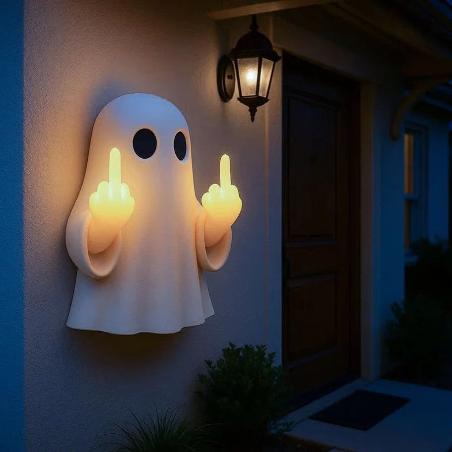🔥LAST DAY 52% OFF-👻 Halloween Ghost Middle Finger Glow Night Light