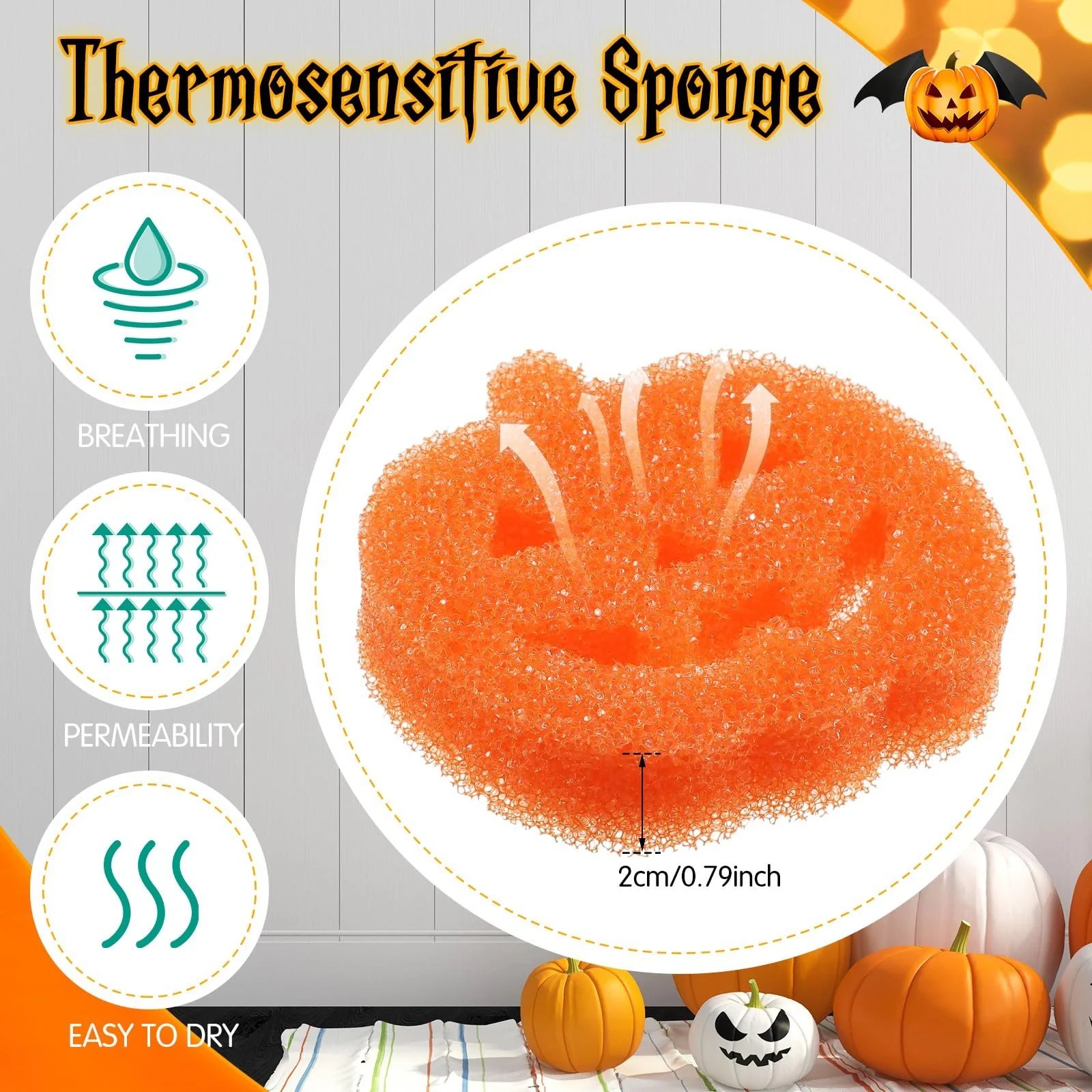 🔥Pcs Halloween Cleaning Sponges👻