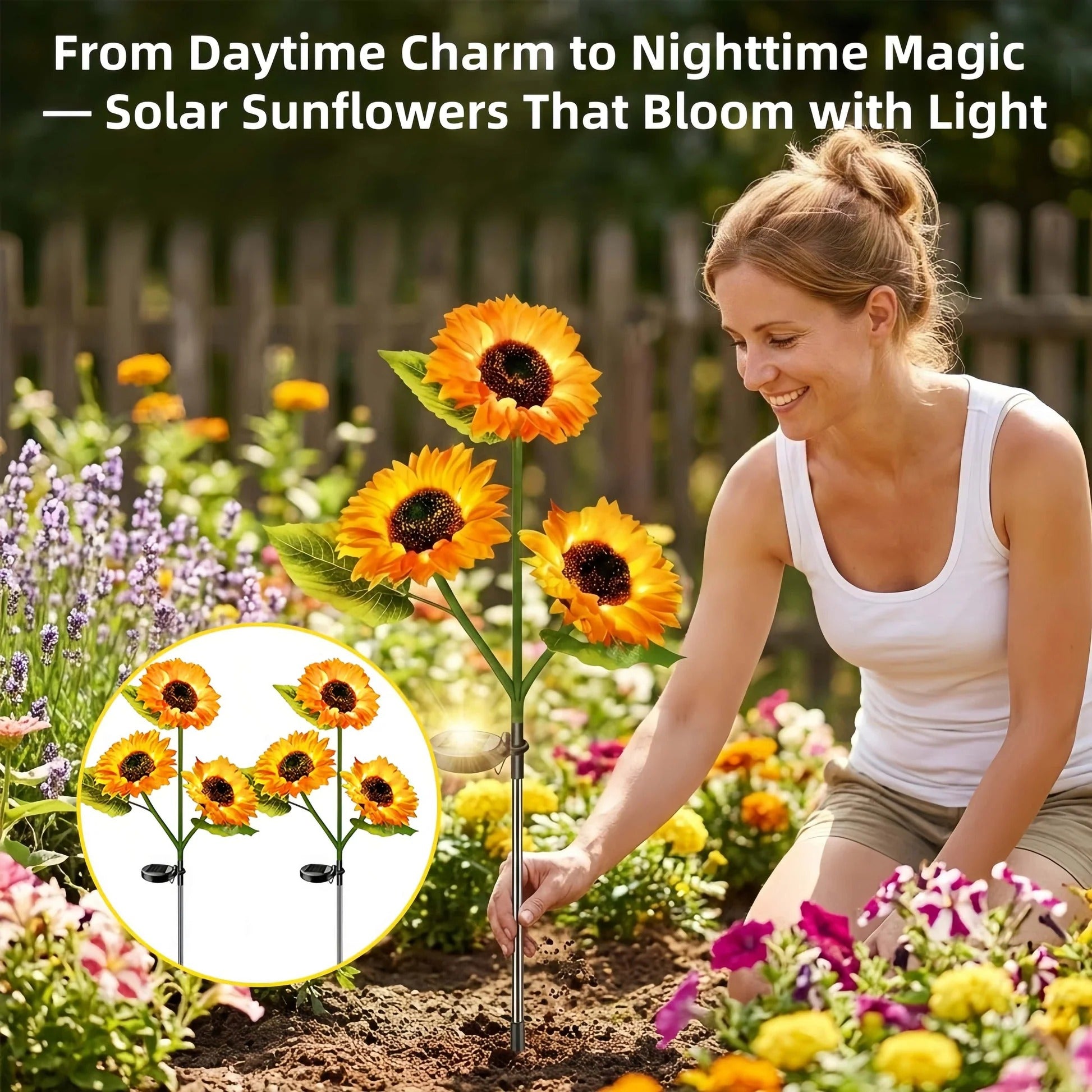 🌻LAST DAY 50% OFF-🌞Solar LED Sunflower Garden Lights
