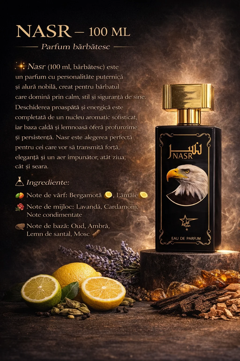 Arabian Perfume Four-piece Set - Nasr+Anaya+Bint Haroon+Tahir (two bottles for men, two bottles for women)