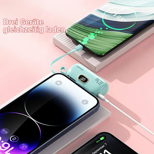 🎁🎉⏰Tragbares Mini-Ladegerät mit 5000 mAh für das Telefon🔋