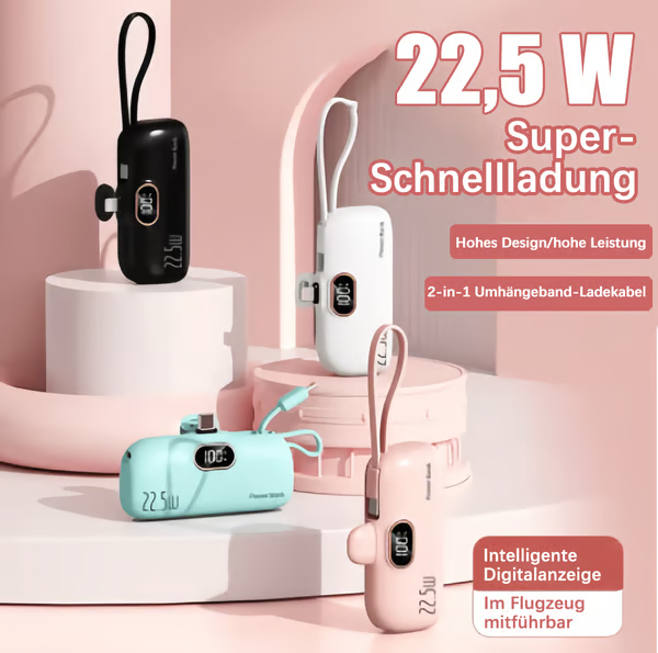 🎁🎉⏰Tragbares Mini-Ladegerät mit 5000 mAh für das Telefon🔋