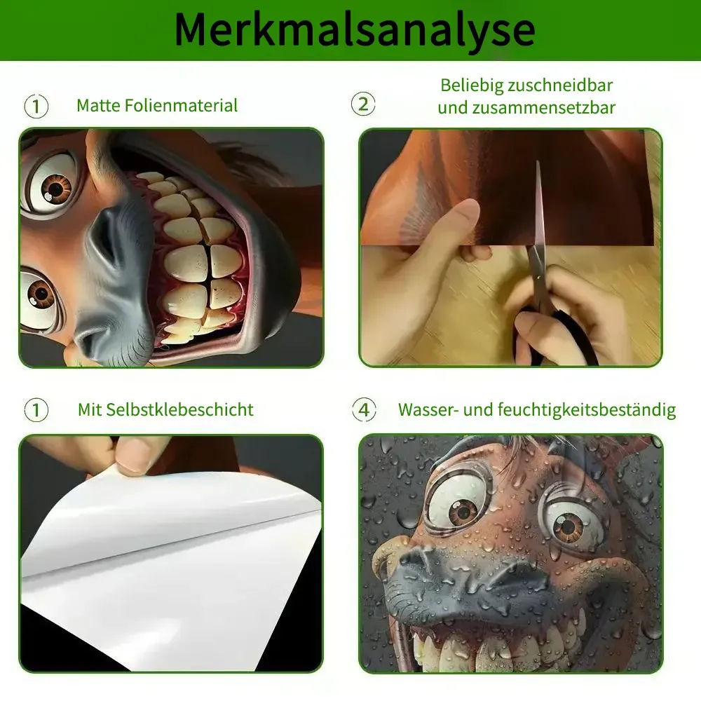 Kreativer Mülleimer-Aufkleber mit buntem Cartoon-Motiv ✨