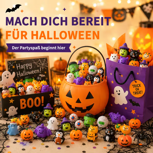 🔥49% RABATT - 🎃 30 Halloween Mochi Squishy Spielzeuge