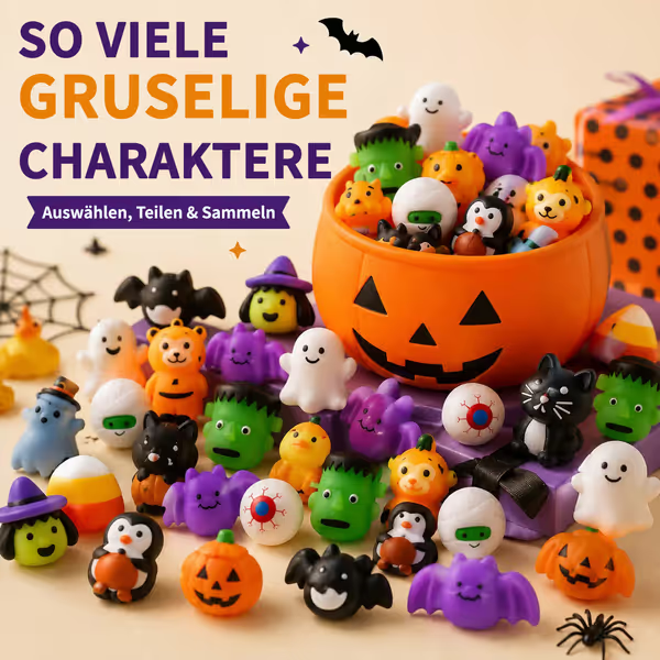 🔥49% RABATT - 🎃 30 Halloween Mochi Squishy Spielzeuge