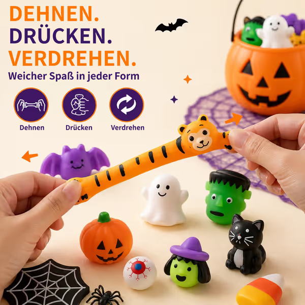 🔥49% RABATT - 🎃 30 Halloween Mochi Squishy Spielzeuge