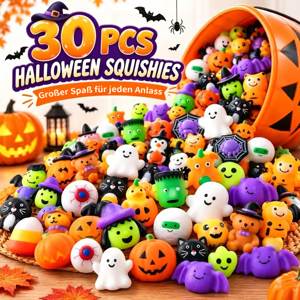 🔥49% RABATT - 🎃 30 Halloween Mochi Squishy Spielzeuge