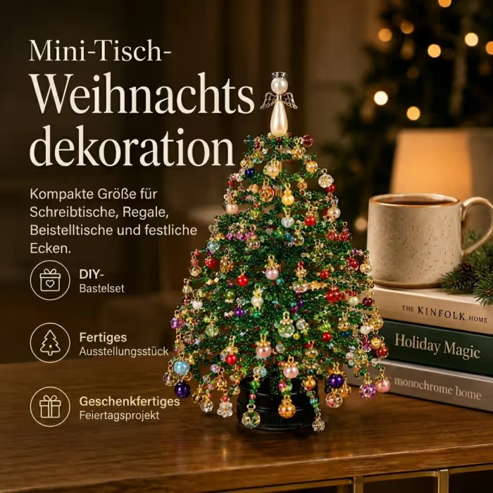 🎄✨ DIY-Weihnachtsbaum-Set mit Perlen – 🎅Gestalte deine eigene funkelnde Weihnachtsdekoration