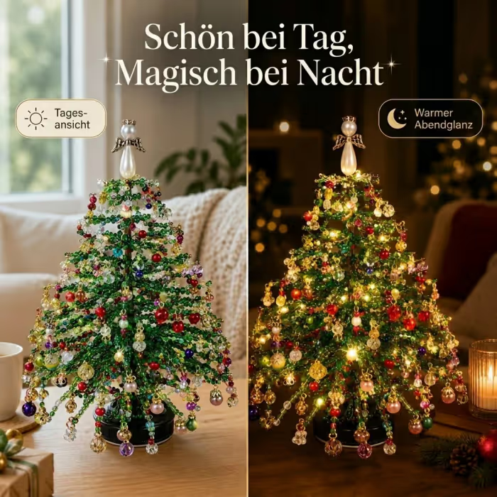 🎄✨ DIY-Weihnachtsbaum-Set mit Perlen – 🎅Gestalte deine eigene funkelnde Weihnachtsdekoration