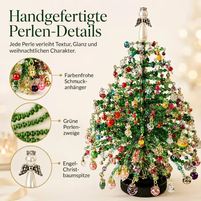 🎄✨ DIY-Weihnachtsbaum-Set mit Perlen – 🎅Gestalte deine eigene funkelnde Weihnachtsdekoration