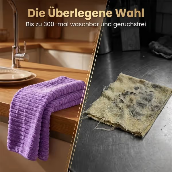 Strukturiertes Coral-Fleece-Reinigungstuch (zum Abreißen)