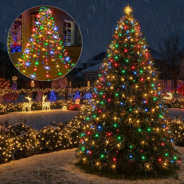 🎄Feiertags-Vorverkauf: Sparen Sie 49 %🔥Weihnachtsbaum-Wasserfalllichter mit Ring(Wasserdicht)