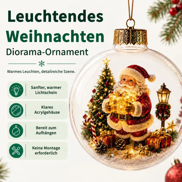 🎄Beleuchteter Weihnachts-Diorama-Ornament🔥