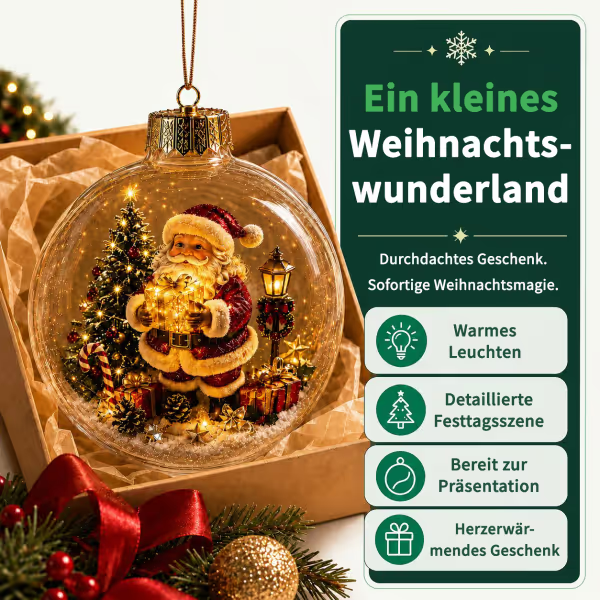 🎄Beleuchteter Weihnachts-Diorama-Ornament🔥