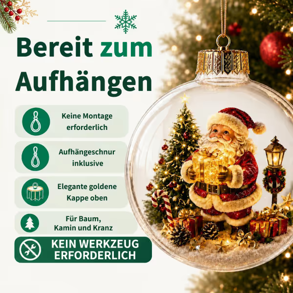 🎄Beleuchteter Weihnachts-Diorama-Ornament🔥
