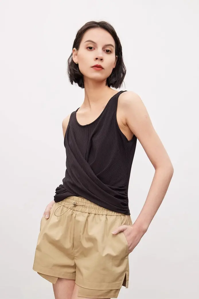 Pleated Vest Top