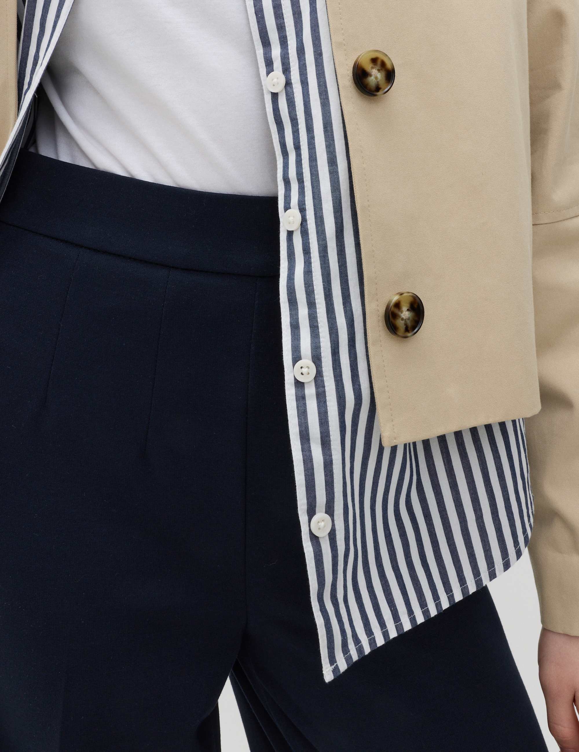 Jersey Wide Leg Trousers with Stretch