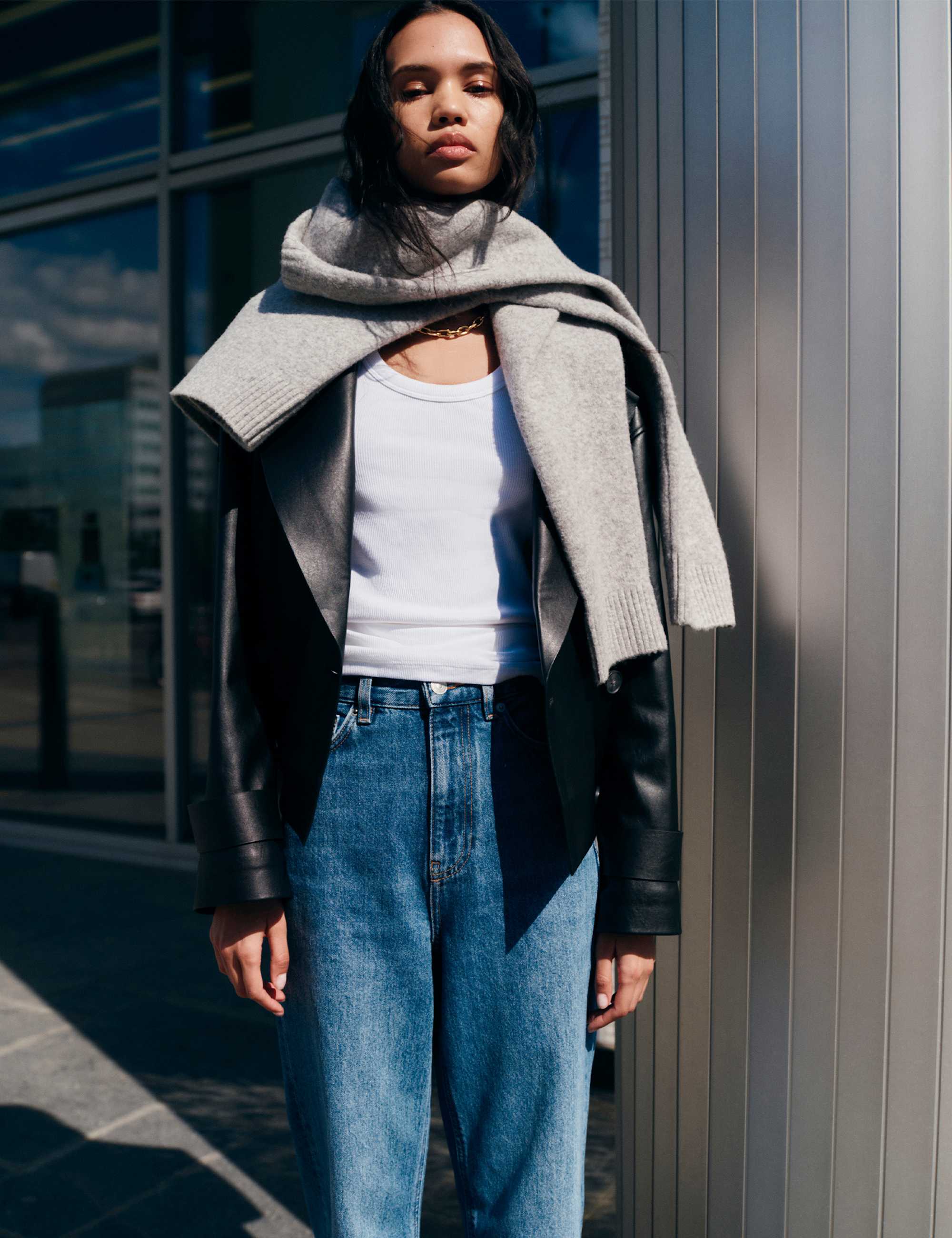 Cotton Rich Ribbed Slim Fit Vest Top