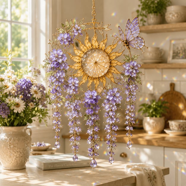 🔥Last Day 70% OFF - 🌸Crystal Garden Suncatcher
