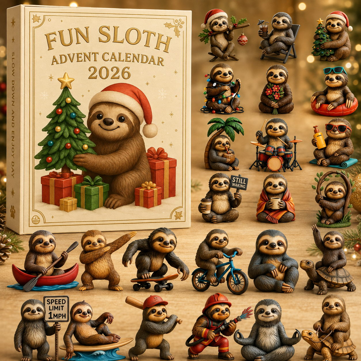 2026 Christmas Countdown Advent Calendar – 24 Unique Ornament Surprises