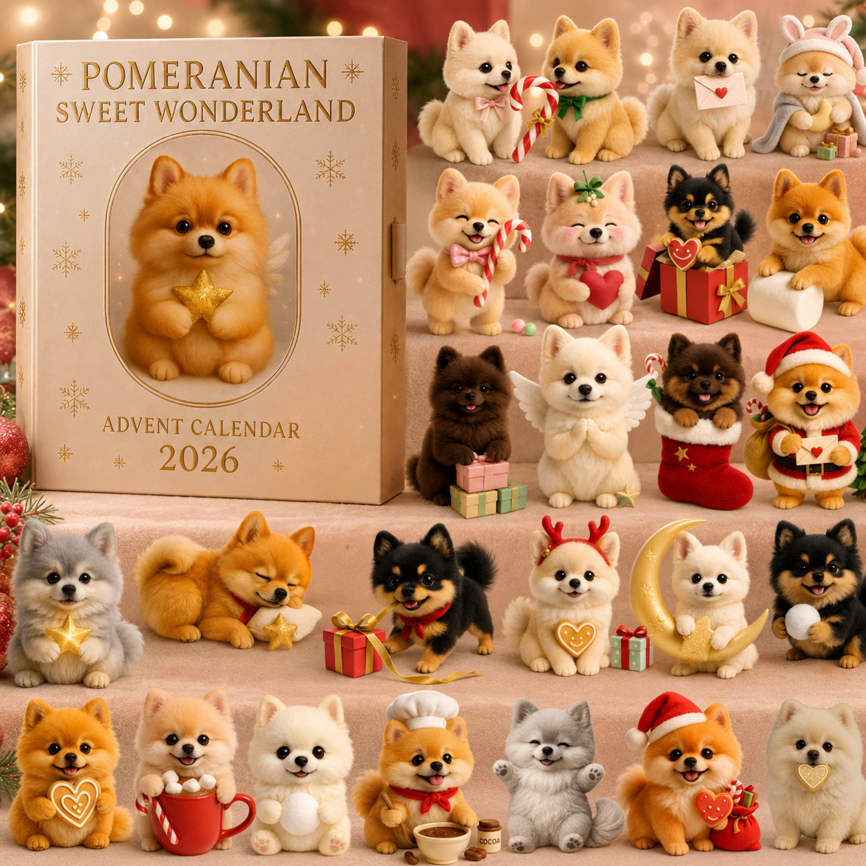 2026 Christmas Countdown Advent Calendar – 24 Unique Ornament Surprises