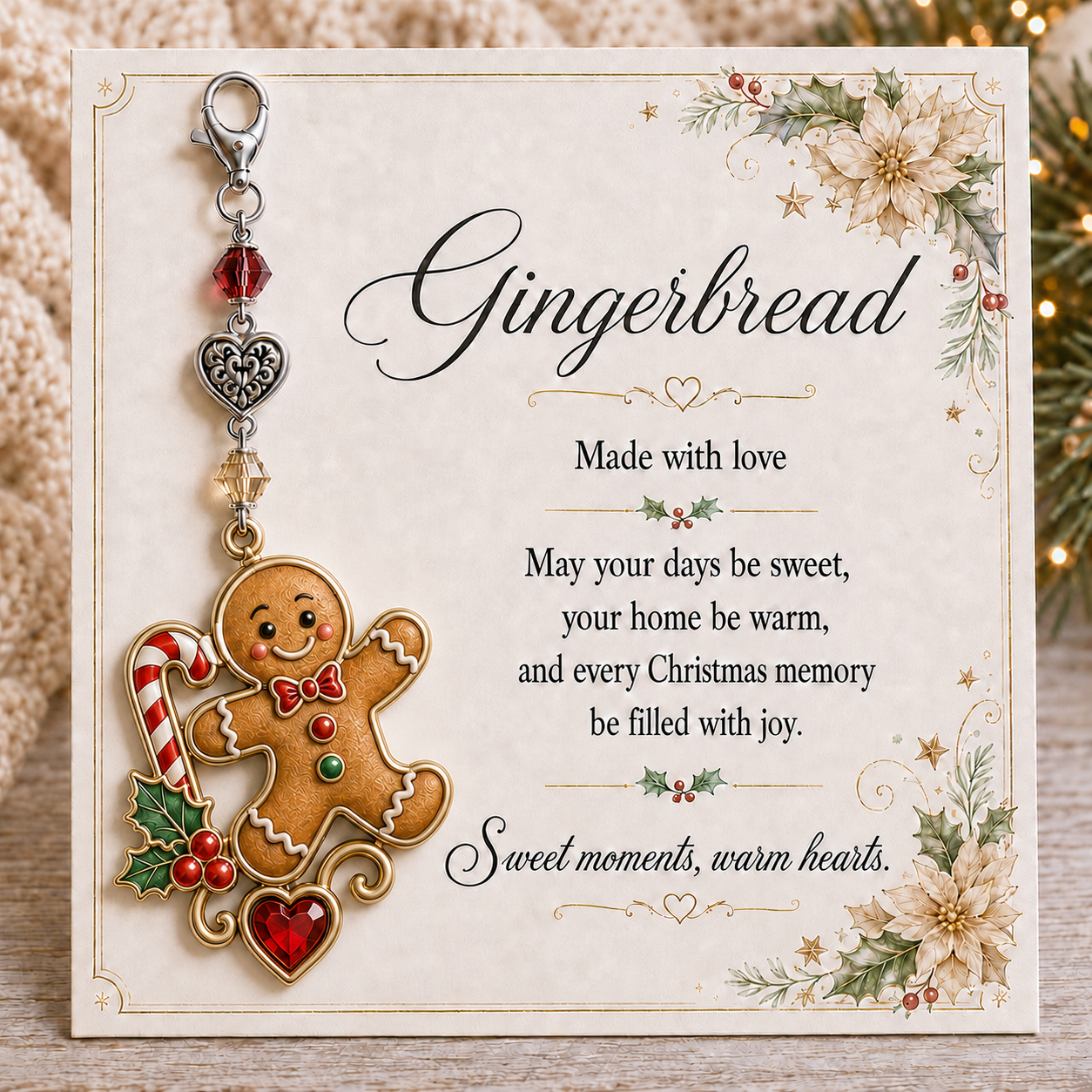 🎄Christmas Keepsake Keychain Card