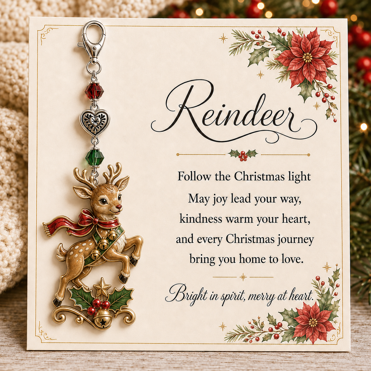 🎄Christmas Keepsake Keychain Card