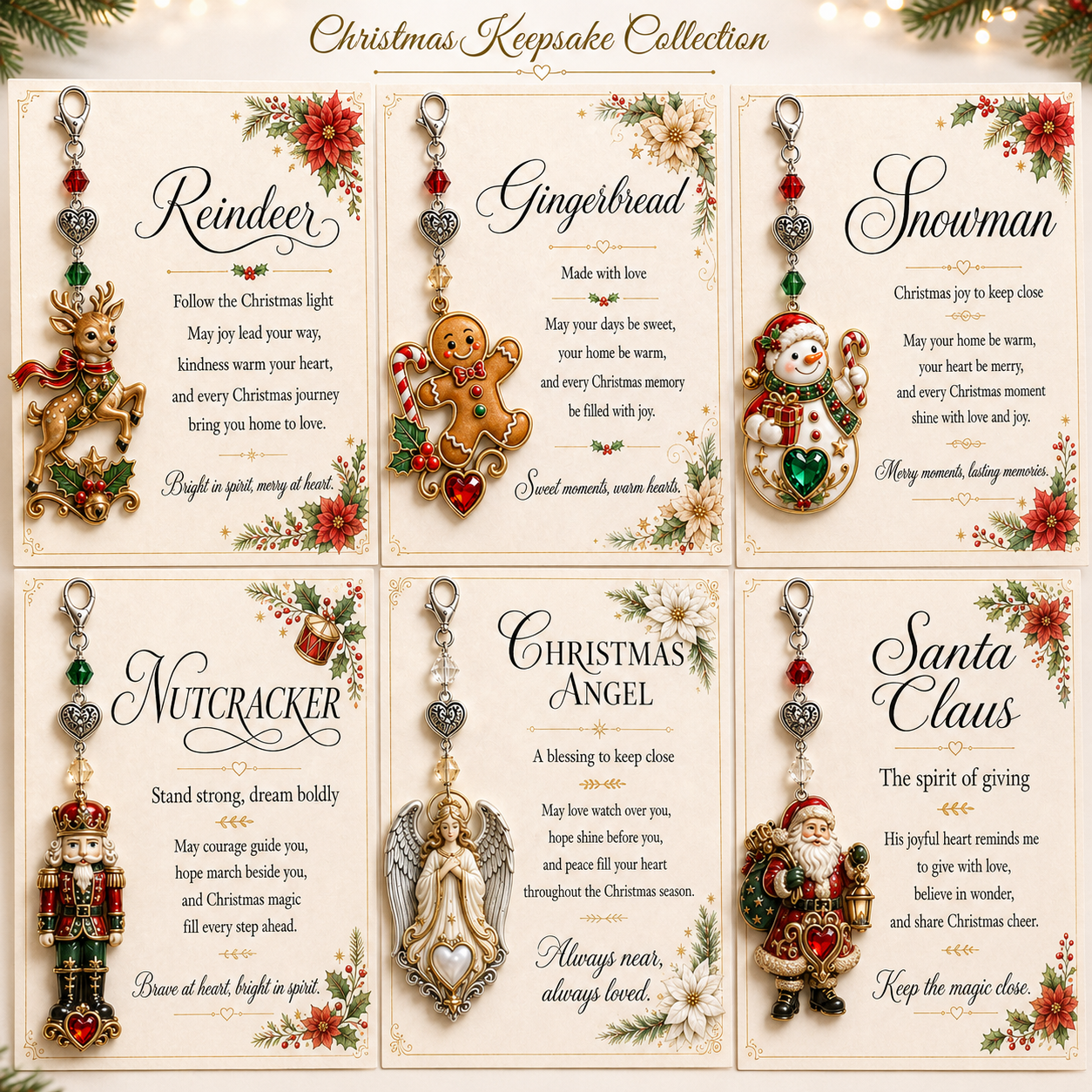 🎄Christmas Keepsake Keychain Card