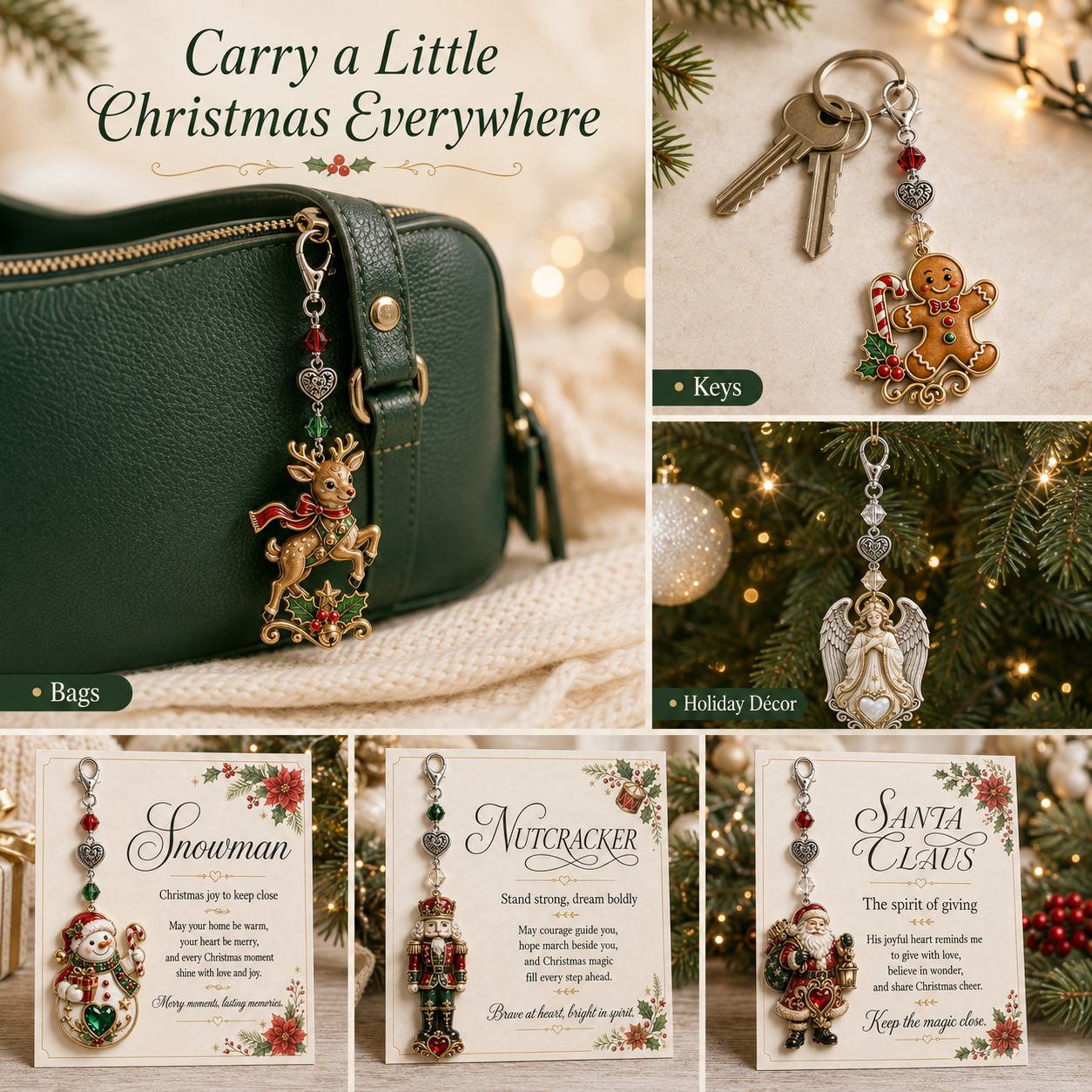 🎄Christmas Keepsake Keychain Card